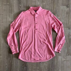 Alton Lane 100% Cotton Tailored Fit Golf Polo Shirt | Dress Casual | Salmon Pink